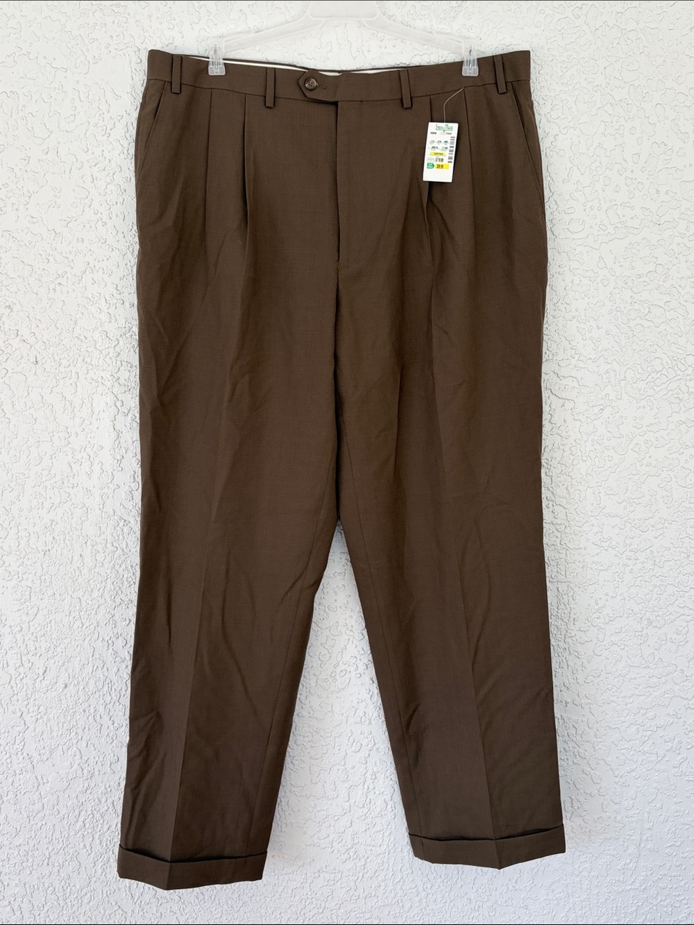 Ralph Lauren Brownish green wool Pleated Men’s Dress Pants size 40x32
